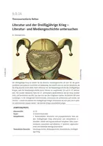 Literatur und der Dreißigjährige Krieg - Literatur- und Mediengeschichte untersuchen - Deutsch