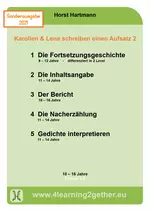 Karolin & Lena schreiben einen Aufsatz II - Inhaltsangabe, Bericht, Nacherzählung - Paket - 5 Unterrichtseinheiten im günstigen Paket - Deutsch