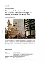 The terror attacks of 9/11/2001 - Die Anschläge und ihre Auswirkungen aus heutiger Sicht betrachten - Englisch