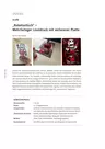 Mehrfarbiger Linoldruck mit verlorener Platte - "Robotastisch" - Kunst/Werken