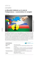 La Nouvelle-Calédonie sur la voie de l'indépendance - Leseverstehen - Französisch