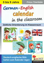 German-English calendar in the classroom - Deutsch-englische Bildkarten zum Kalender legen - Englisch