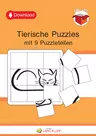 15 tierische Puzzles mit 9 Puzzleteilen - Konzentration und Wahrnehmung - Fachübergreifend