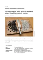 Eine Erörterung zum Thema "Rassistische Sprache" schreiben - Analyse nichtfiktionaler Texte - Deutsch