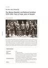 The Weimar Republic and National Socialism 1919 to 1945 - Geschichte bilingual - Geschichte