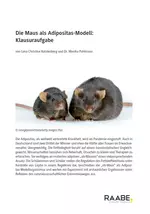 Die Maus als Adipositas-Modell: Klausuraufgabe - Biologie