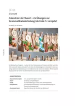 Calendrier de l'Avent - 24 Übungen zur Grammatikwiederholung - Französisch
