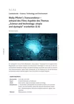 Wally Pfister's "Transcendence" - Anhand des Films Aspekte des Themas "Science and technology: utopia and dystopia" erarbeiten - Englisch