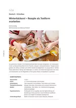 Rezepte als Textform erarbeiten / Weihnachten - Winterbäckerei - Deutsch