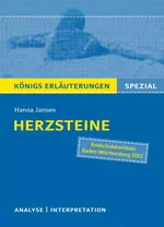 Hanna Jansen: Herzsteine - Textanalyse und Interpretation mit ausführlicher Inhaltsangabe und Prüfungsaufgaben mit Lösungen - Deutsch