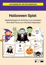 Halloween-Spiel - 40 lustig-gruselige Karten mit Wort-Bild-Paaren - Fachübergreifend
