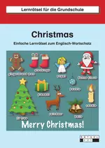 Christmas - Lernrätsel für die Grundschule - Einfache Lernrätsel zum Englisch-Wortschatz - Englisch