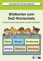 Bildkarten zum DaF- / DaZ-Wortschatz - Einfache Zuordnungsübungen zu sechs Wortfeldern: Tiere, Ernährung, Zuhause, Schule, Kleidung, Körper - DaF/DaZ