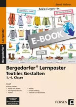 Lernposter Textiles Gestalten - 1.-4. Klasse - 6 Poster für den Klassenraum - Kunst/Werken