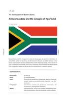 Nelson Mandela and the Collapse of Apartheid - Bilinguale Geschichte - Geschichte