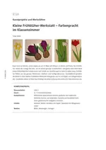 Kleine Frühblüher-Lernwerkstatt - Farbenpracht im Klassenzimmer - Kunst/Werken