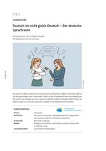 Deutsch ist nicht gleich Deutsch - Der deutsche Sprachraum - DaF/DaZ