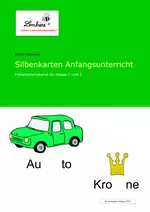 Silbenkarten Anfangsunterricht - Freiarbeitsmaterialien für die Klassen 1 und 2 - Deutsch