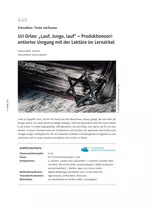 Uri Orlev: "Lauf, Junge, lauf" - Produktionsorientierter Umgang mit der Lektüre im Lernzirkel - Deutsch