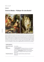 Senecas Medea - Plädoyer für eine Bestie? - Latein