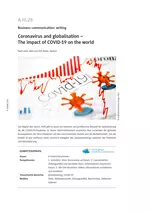 Coronavirus and globalisation - The impact of COVID-19 on the world - Englisch