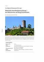 Ritterliche Koordinationsschulung - Ein Ritterturnier auf Burg Drachenstein - Sport