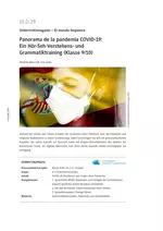 Panorama de la pandemia COVID-19 - Ein Hör-Seh-Verstehens- und Grammatiktraining - Spanisch