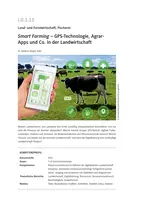 Smart Farming - GPS-Technologie, Agrar-Apps und Co. in der Landwirtschaft - Landwirtschaft, Forstwirtschaft und Fischerei - Erdkunde/Geografie
