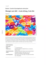 Übungen zum ABC - A wie Anfang, Z wie Ziel - Deutsch