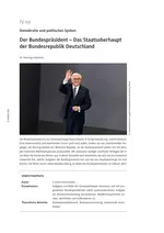 Der Bundespräsident - Das Staatsoberhaupt der Bundesrepublik Deutschland - Sowi/Politik