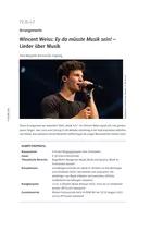 Wincent Weiss als modernes Wunderkind - Mit Audiodateien - Wincent Weiss: Ey da müsste Musik sein! - Musik