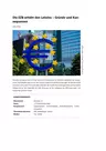 Die EZB erhöht den Leitzins - Gründe und Konsequenzen - Sowi/Politik