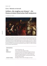 Schillers "Die Jungfrau von Orleans" - Ein Drama zu einem historischen Stoff analysieren - Drama – Mittelalter bis Romantik - Deutsch