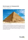 Berechnungen zur Cheopspyramide - Analytische Geometrie in der SEK II - Mathematik