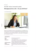 Managing business calls - Are you still there? - Englisch