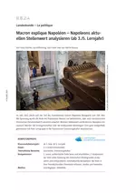 Macron explique Napoléon - Landeskunde Französisch - Napoleons aktuellen Stellenwert analysieren - Französisch