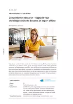 Doing Internet research - Upgrade your knowledge online to become an expert offline - Englisch