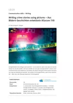 Writing crime stories using pictures - Aus Bildern Geschichten entwickeln - Englisch