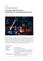 Escape-Room zur Zusammensetzung von Luft - Harry Potter geht die Luft aus - Chemie