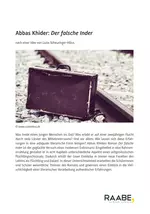 Abbas Khider: Der falsche Inder - Deutsche Gegenwartsliteratur - Exilliteratur - Deutsch