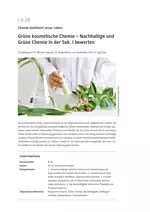 Grüne kosmetische Chemie - organische Chemie - Nachhaltige und Grüne Chemie in der Sek. I bewerten - Chemie