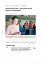Cybermobbing - Hintergrundinformationen für Lehrkräfte - Von Fallbeispielen bis hin zu Unterrichtskonzepten - Informatik