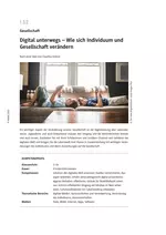 Digital unterwegs - Wie sich Individuum und Gesellschaft verändern - Sowi/Politik