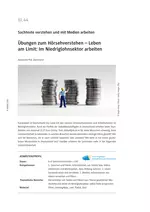 Deutsch: Übungen zum Hörsehverstehen - Leben am Limit: Im Niedriglohnsektor arbeiten - Deutsch