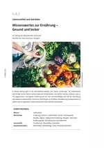 DaF / DaZ: Wissenswertes zur Ernährung (Aufbaustufe) - Gesund und lecker - DaF/DaZ