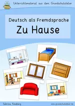 DaF/DaZ: zu Hause (Räume, Möbel) - Bildkarten, Wortkarten, Lernspiele u.v.m. - DaF/DaZ