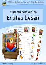 Gummibrettkarten: Erstes Lesen - 30 Gummispannkarten zum Silbenlesen / Erstlesen - Deutsch