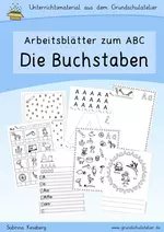 ABC-Werkstatt (Arbeitsblätter zur Buchstabeneinführung) - Einführung der Buchstaben A-Z, Ä, Ö, Ü, Eu, Au, Ei, St, Sp, Sch, Pf, ß - Deutsch
