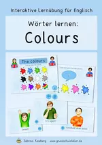 Interaktive Übung: colours (Wörter lernen) - Interaktive Lernübungen Englisch - Englisch