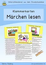 Märchen (Klammerkarten zum Leseverständnis), Gebrüder Grimm, Hans Christian Andersen, Ludwig Bechstein - Lesetraining Märchen - Deutsch